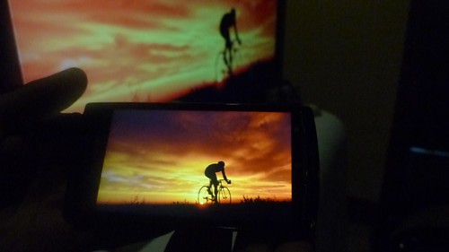Xperia Arc back-to-back with Sony Bravia