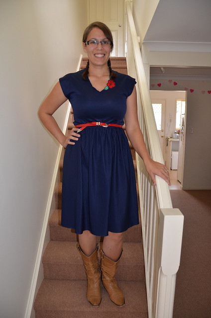 Navy Vintage Dress from London