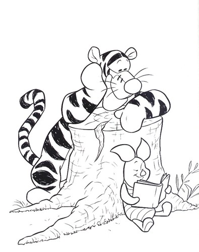 Coloring Pages Pooh Bear. This is not easy to color well
