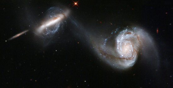Picture of interacting galaxies Arp 87