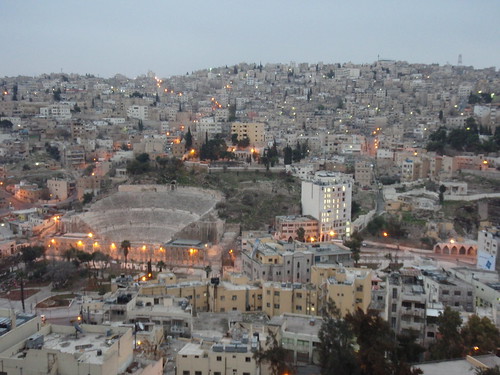 Ancient Stadium in the middle of Downtown Amman