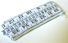 Black and White Measuring Tape Case