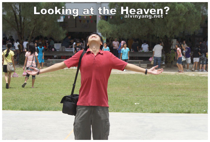 looking at the heaven