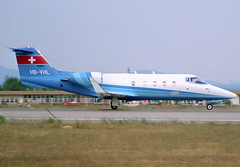 Z) EJA Learjet 55 HB-VHL GRO 03/08/1989