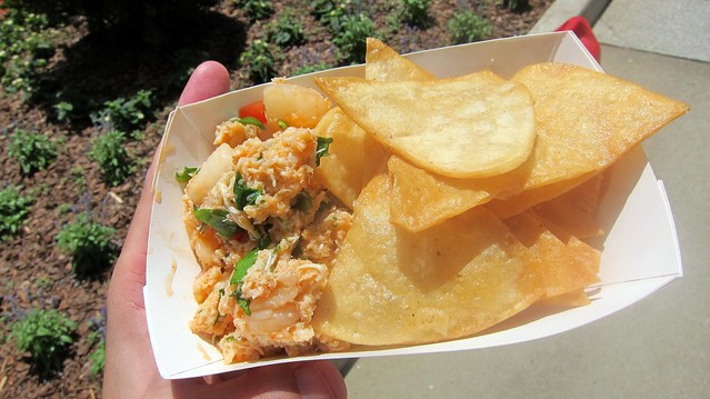 crab and bay scallop ceviche from the lime truck