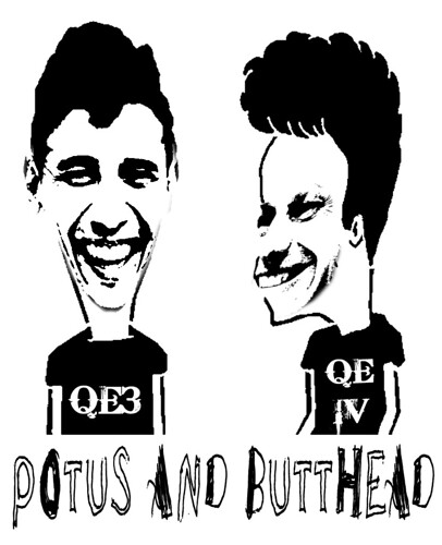 POTUS AND BUTTHEAD STENCIL by Colonel Flick