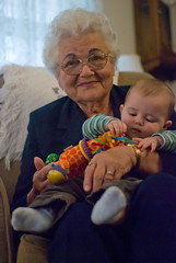 Grandma Meets Her Grandson