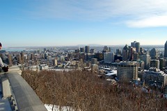 Skyline with slope of Mont Royal