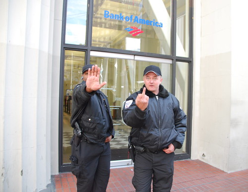 Image of Bank of America Secuity Guard