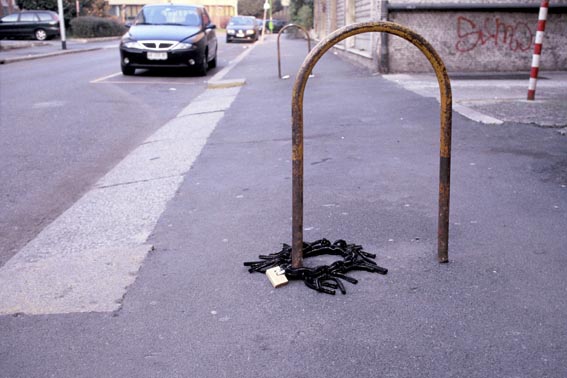 we pollute_bike lock