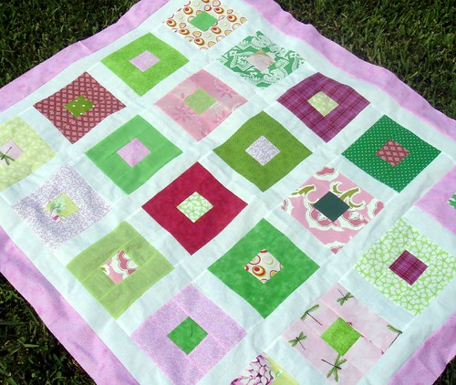 girl quilt with new border
