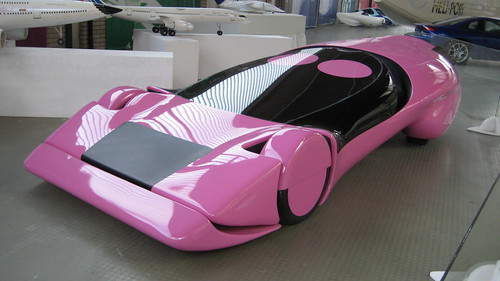 Luigi Colani Pink car by cultobjects