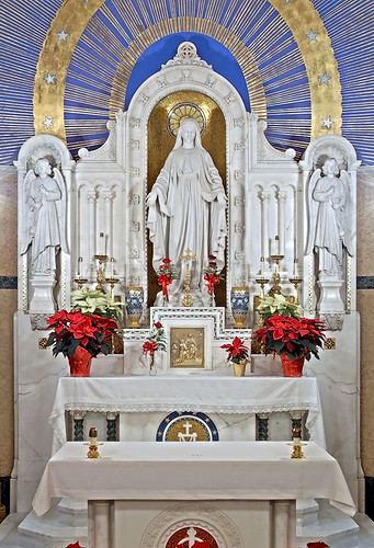 Saint Mary of the Barrens Roman Catholic Church, in Perryville, Missouri, USA - Shrine of the Miraculous Medal - altar