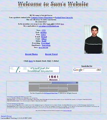 My website (circa 2000)