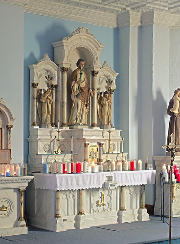 Saint Joseph Roman Catholic Church, in Bonne Terre, Missouri, USA - Joseph's altar