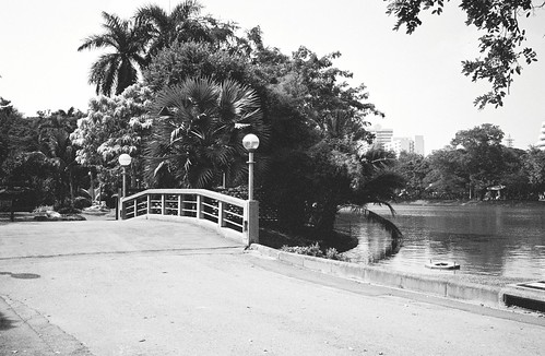 Bridge at Lumphini Park. I probably should have shifted the frame a bit to the left