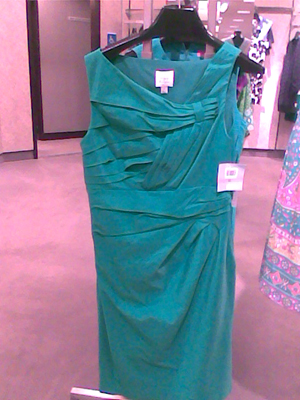 bridesmaid dress in aqua