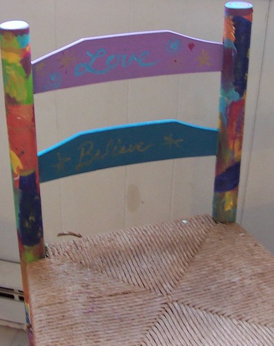 Front of Collaged Stool