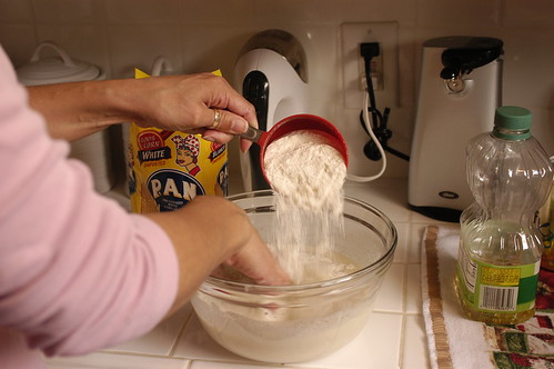 arepas - making the dough
