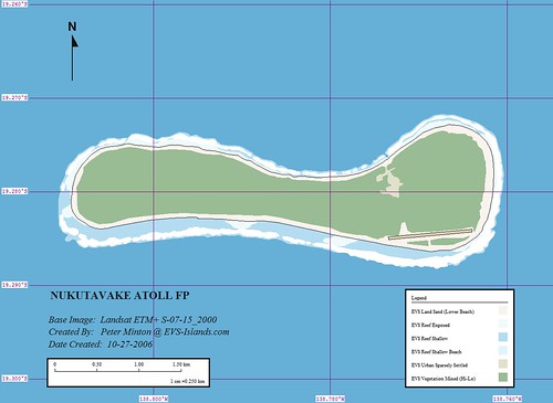 Nukutavake Atoll - EVS Precision Map (1-25,000)