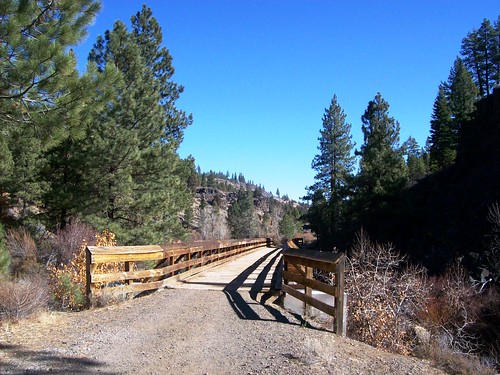Susanville Ca Map. Bizz Johnson Trail, Susan River, CA. The first bridge on the trail.