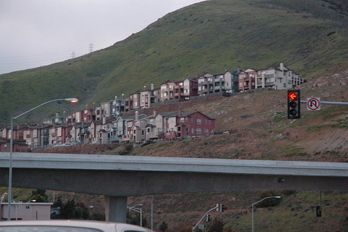 Houses up the hill