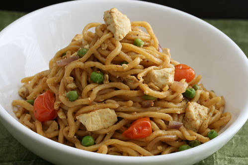 Curry Tofu Noodle Stir-Fry