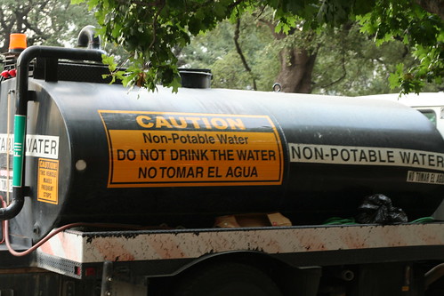 non-potable water truck don't drink
