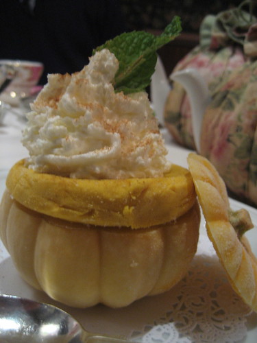 Pumpkin gelato inside a real pumpkin!