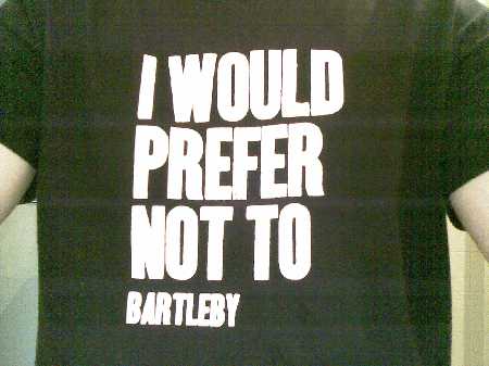 Preferiría no hacerlo, Bartleby