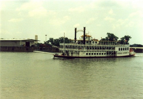 Creole Queen, another riverboat on the Mississippi River, New Orleans, 1988