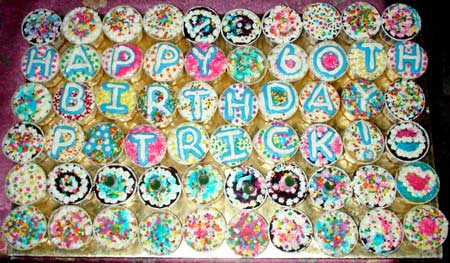 Patrick's 60th Birthday Party - Cupcakes!