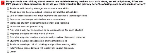 NetDay Survey: Mobile Devices at school?