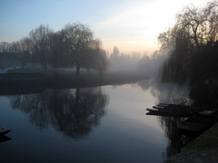 Misty, beautiful Cambridge