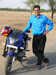 In Rajasthan - On Pulsar 220