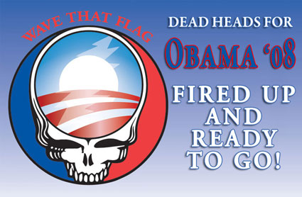 Deadheads for Obama poster kinda banner dealie