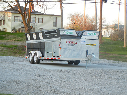 This recycling trailer,  purchased with city and USDA funds, will help a Nebraska community’s recycling program.  