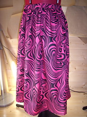 Swirly psychedelic skirt