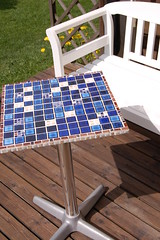 Garden mosaic table