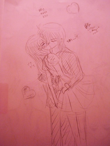 anime kissing scene. Anime lovers#39; kiss