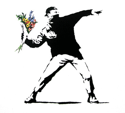 graffiti artist banksy. guerilla artist Banksy,