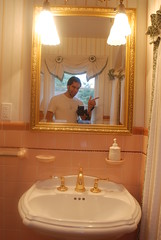 The House: The Upstairs Bathroom, with 24 kt Gold Plated Faucet