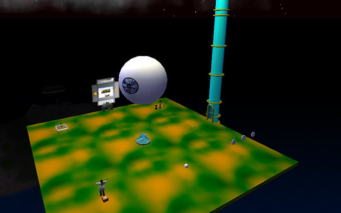 Présentation de l'espace Second Life « The Labo »