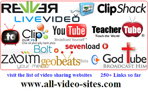 All Video Sites - The List