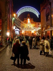 Xmas lights in Guercino Square (Cento)
