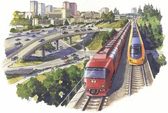 Image of Eastside railroad line, Seattle