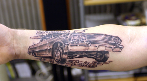 Cadillac. Tattooed at The Tattoo Studio, Crayford