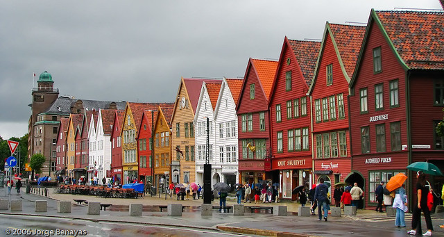 Barrio de Bryggen, Bergen (Noruega)