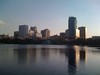 Downtown Orlando at sunset