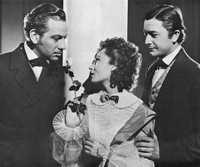 Melvyn Douglas, Luise Rainer, and Robert Young